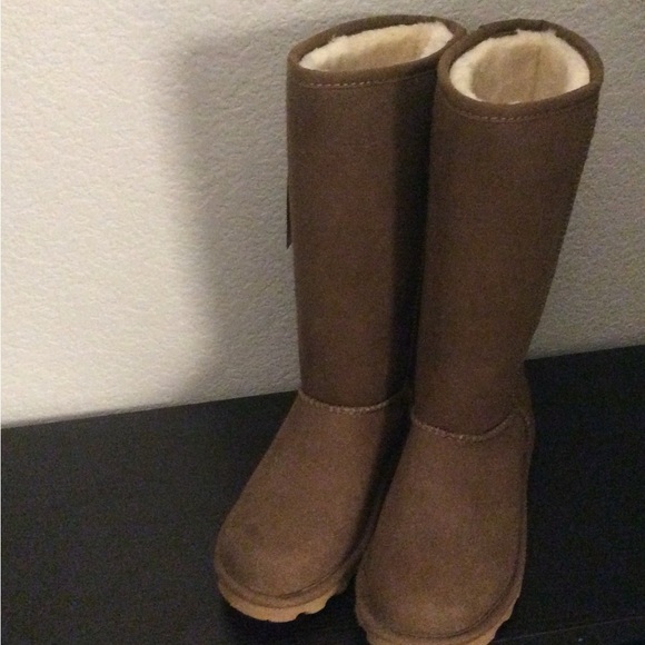 BearPaw Tan Vegan Boots - Picture 3 of 4